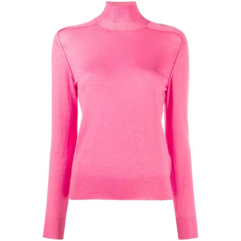 BOTTEGA VENETA pull-over a collo alto in 100% cashmere rosa