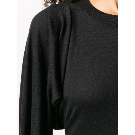 BOTTEGA VENETA maglione in lana merino nera oversize