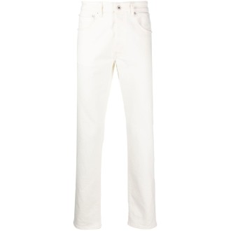 KENZO jeans bianchi a gamba dritta in denim