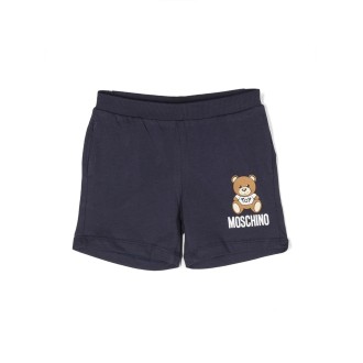MOSCHINO KIDS Shorts Sportivi Moschino Teddy Bear Blu Navy