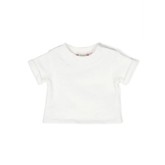 BONPOINT T-Shirt Bianca Con Ciliegie All-Over
