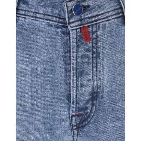 KITON jeans uomo vita media lavaggio chiaro
