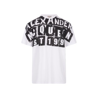 ALEXANDER MCQUEEN T-Shirt Bianca Con Stampa Alexander McQueen St 1992