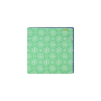 KITON Pochette Con Pattern Maiolica Verde