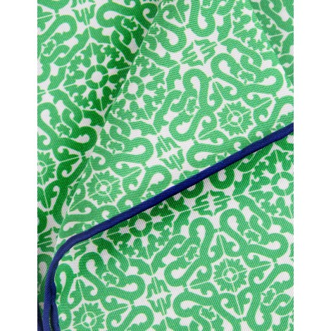 KITON Pochette Con Pattern Maiolica Verde