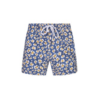 BARBA Swim Shorts Blu Con Pattern Floreale