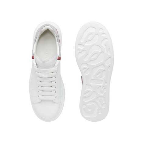 ALEXANDER MCQUEEN Sneakers Oversize In Bianco/Argento/Rosso