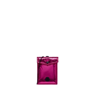 MONCLER Cover Per Smartphone In Nylon Metallico Rosa Brillante