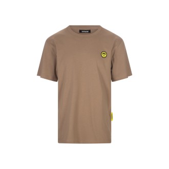 BARROW T-Shirt Sabbia Bruciata Con Logo Sul Petto