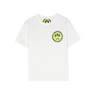 BARROW KIDS T-Shirt Bianca Con Logo e Lettering