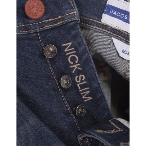 JACOB COHEN Jeans Nick Slim Fit Super Stretch Blu Medio