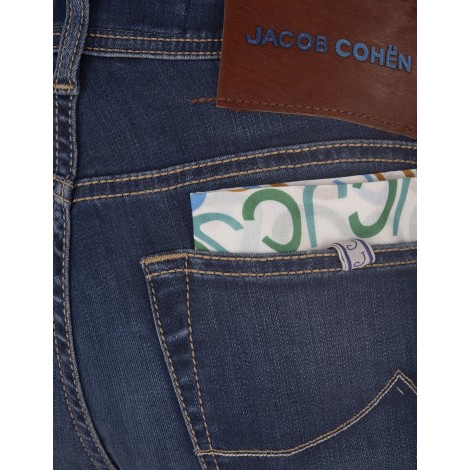 JACOB COHEN Jeans Nick Slim Fit Super Stretch Blu Medio