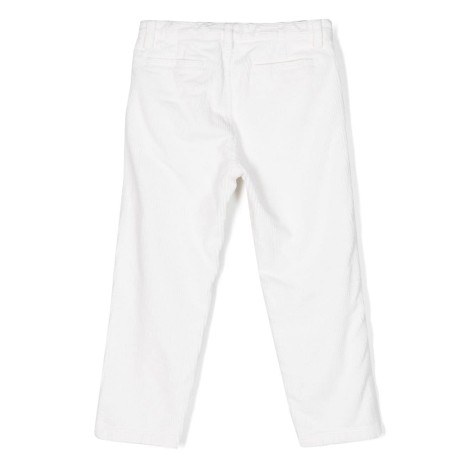 IL GUFO Pantaloni Bianco In Velluto a Coste