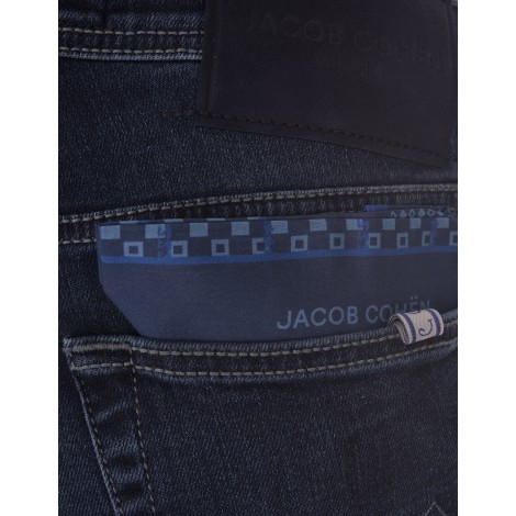 JACOB COHEN Jeans Nick Slim Fit Blu Scuro E Rutenio