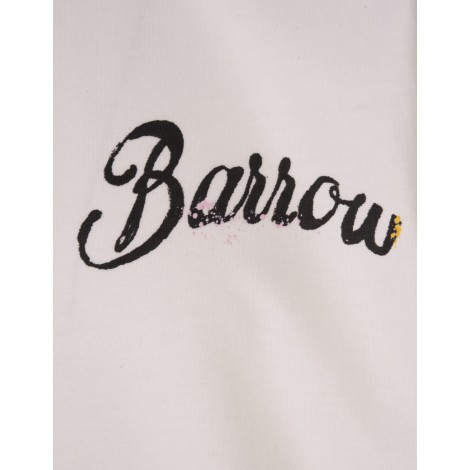 BARROW T-Shirt Barrow Bianca Con Macchie Di Colore