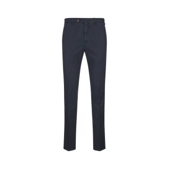 PT TORINO Pantalone Slim Fit In Cotone Stretch Blu Navy