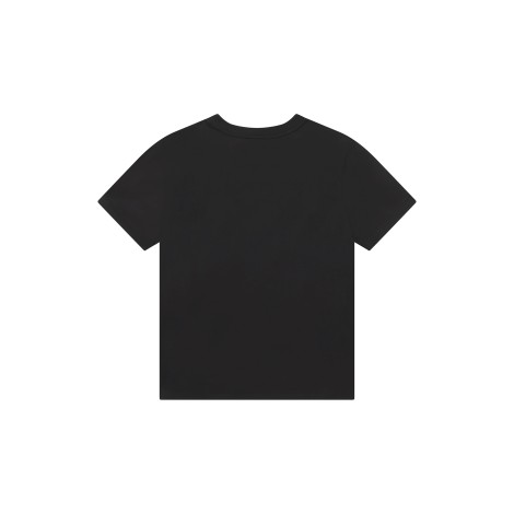 GIVENCHY KIDS T-Shirt Nera Con Logo Ricamato