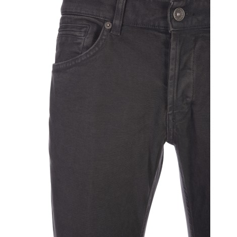 DONDUP Jeans George Skinny In Cotone Armaturato Stretch Nero
