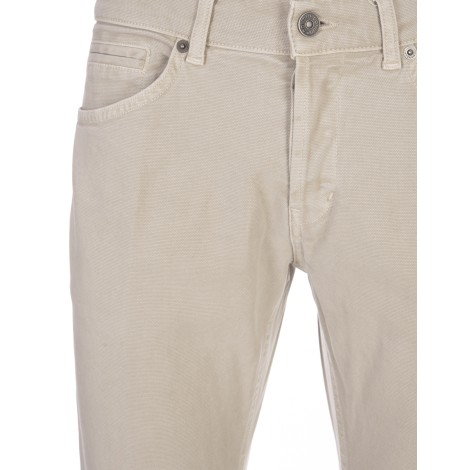 DONDUP Jeans George Skinny In Cotone Armaturato Stretch Beige