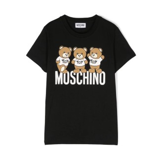 MOSCHINO KIDS T-Shirt Teddy Friends In Nero
