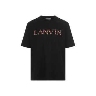 LANVIN T-Shirt Nera Con Logo Lanvin 