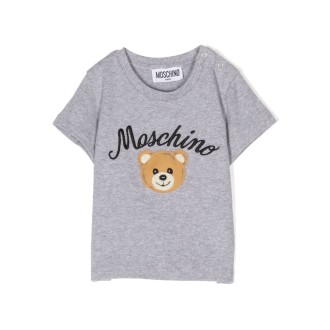 MOSCHINO KIDS T-Shirt Moschino Teddy Bear Grigia