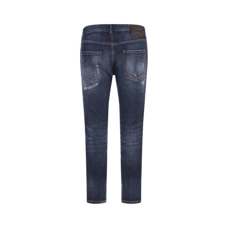 DSQUARED2 S.S. Medium Ripped Wash Cool Girl Cropped Jeans