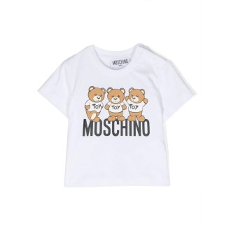 MOSCHINO KIDS T-Shirt Teddy Friends Bianca