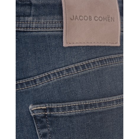 JACOB COHEN Jeans Jackie a Gamba Ampia Blu Medio