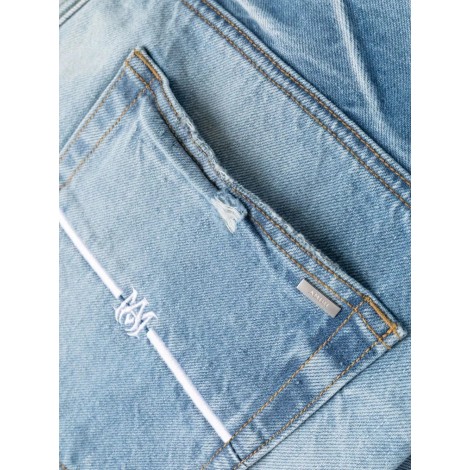 AMIRI Jeans Loose-Fit In Denim Destroyed Blu