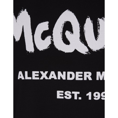 ALEXANDER MCQUEEN T-Shirt McQueen Graffiti Nera