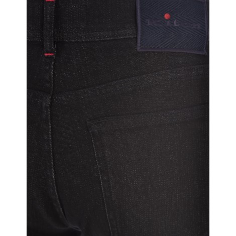 KITON Jeans Regular Fit In Denim Blu Scuro