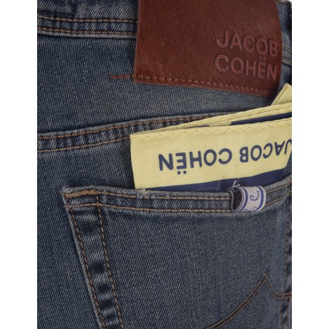 JACOB COHEN Jeans Slim Fit Scott Blu Medio Slavato