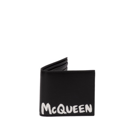 Alexander McQueen `Mcqueen Graffiti` Billfold