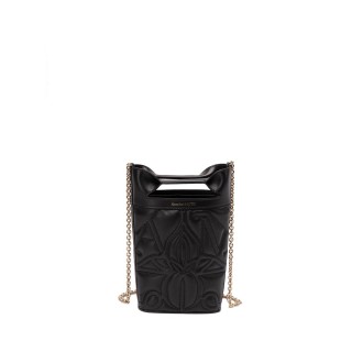 Alexander McQueen `The Bow Mini` Leather Chain Shoulder Bag