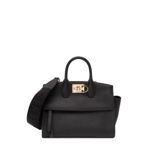 Ferragamo `The Studio Soft` Leather Top Handle Bag
