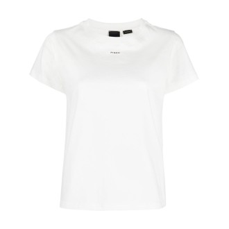 Pinko `Basico` T-Shirt With Micro `Pinko` Logo