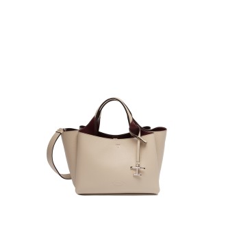 Tod's Mini Double Handle Leather Bag With `T` Pendant