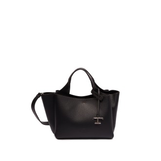 Tod's Mini Double Handle Leather Bag With `T` Pendant