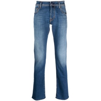 Jacob Cohen `Nick` 5-Pocket Slim Fit Jeans