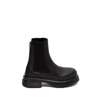 Valentino Garavani `Rockstud` Leather Boots