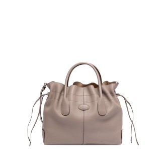Tod's Small Double Handle `Coulisse` Leather Bag