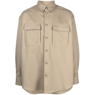 Off White `Ow Emb Drill Milit` Overshirt 