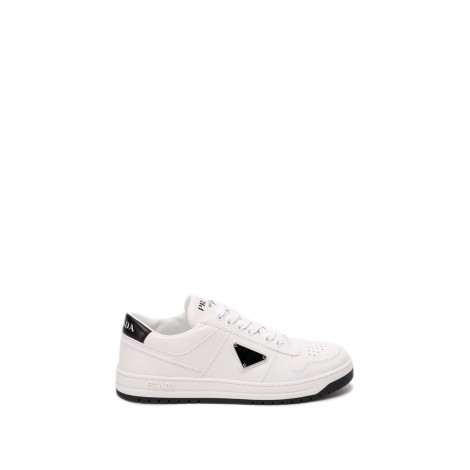 Prada `Downtown` Perforated Leather Sneakers