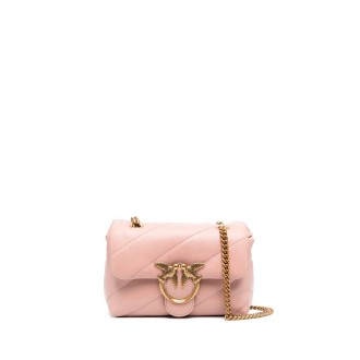 Pinko `Mini Love Bag Puff Maxi Quilt` Leather Shoulder Bag