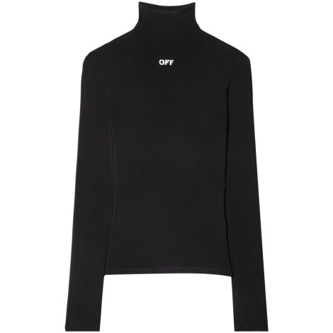 Off White `Off Stamp` Long Sleeve Turtle-Neck Top