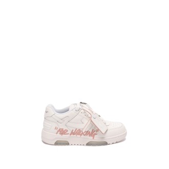 Off White `Out Of Office` `For Walking` Leather Sneakers