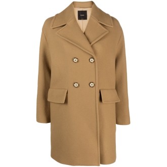 Pinko `Effetto` Double-Breasted Coat