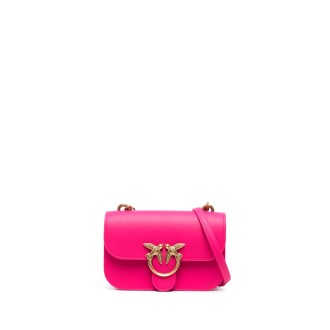 Pinko `Love Bell Mini` Leather Shoulder Bag