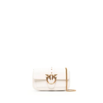 Pinko `Pocket Love Bag One Simply` Leather Shoulder Bag